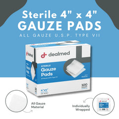 Dealmed primer plano de textura de gasa destacando suavidad y absorción