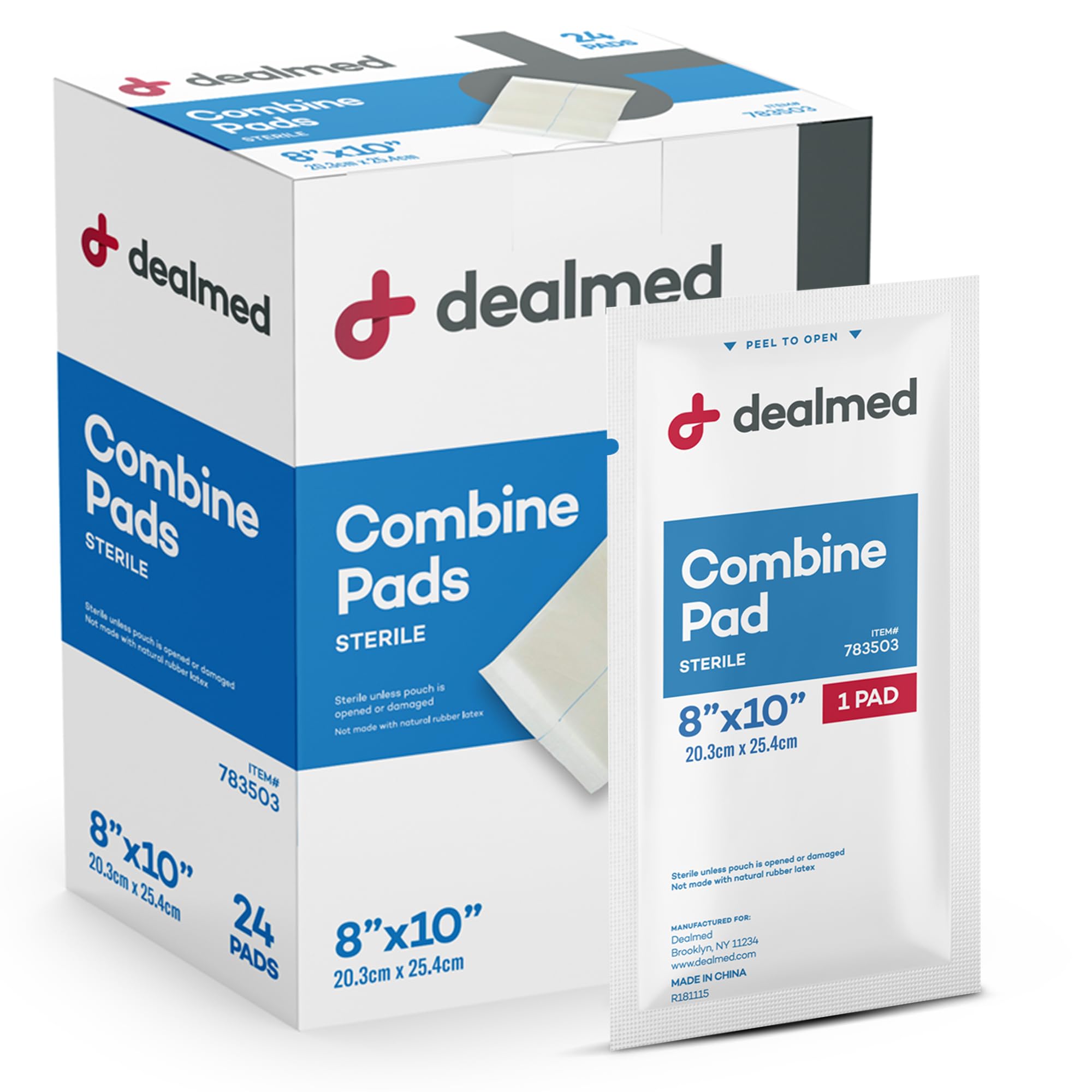 Pad Dealmed flexible doblado para mostrar adaptabilidad a la anatomía