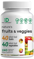 DEAL SUPPLEMENT frontal del envase muestra la mezcla de 80 superalimentos
