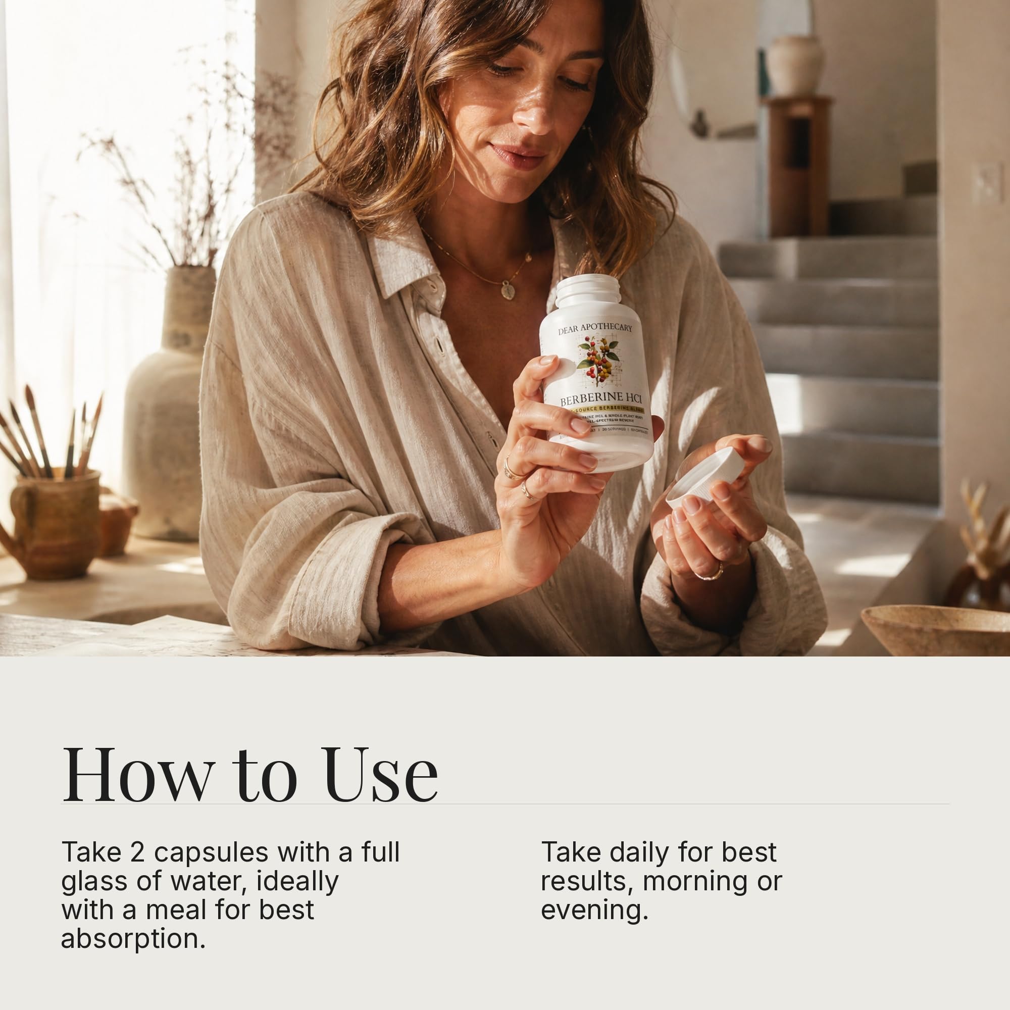 Dear Apothecary etiqueta y lista de ingredientes para transparencia
