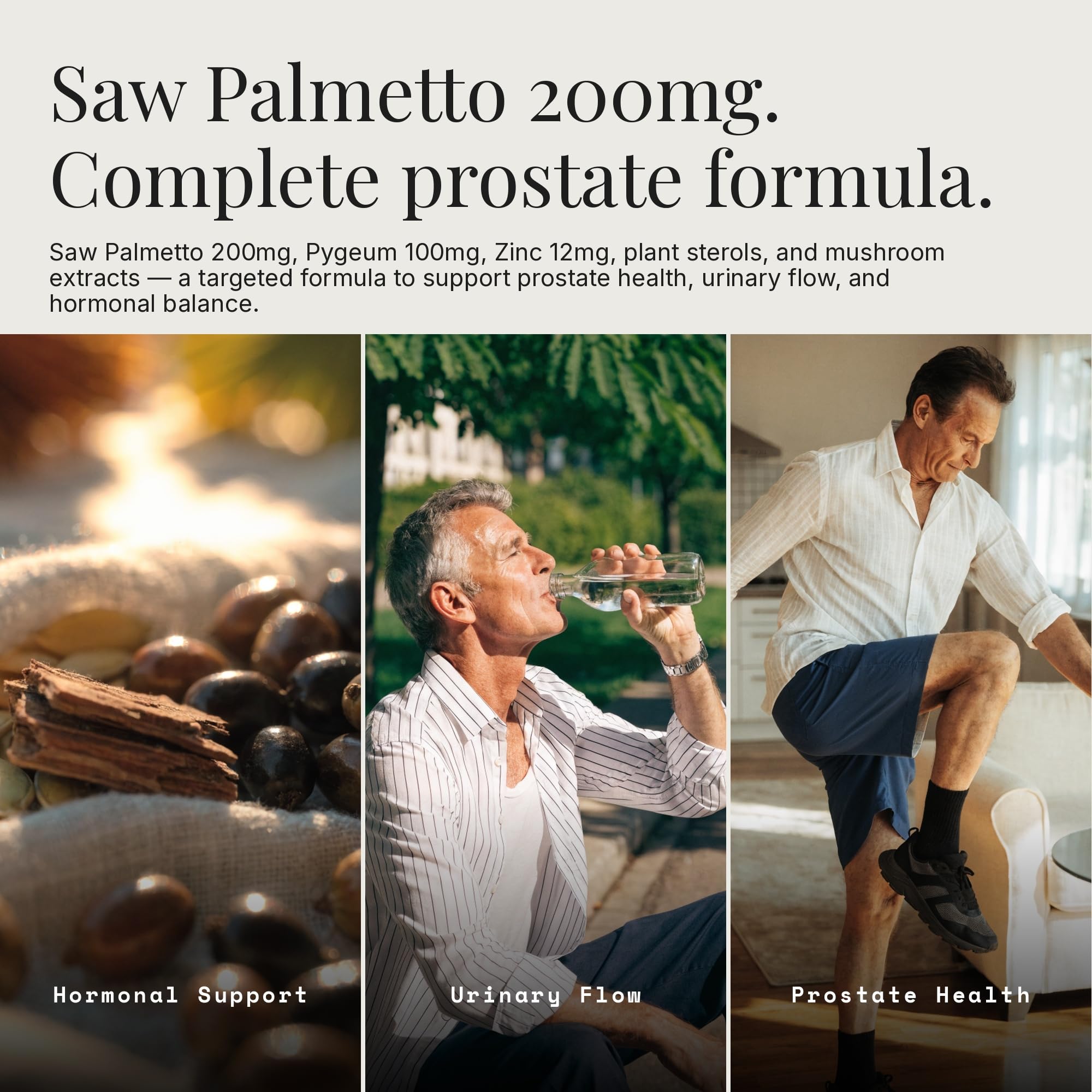 Cápsulas veganas de Dear Apothecary Prostate Max Support en una mano para visualizar dosis