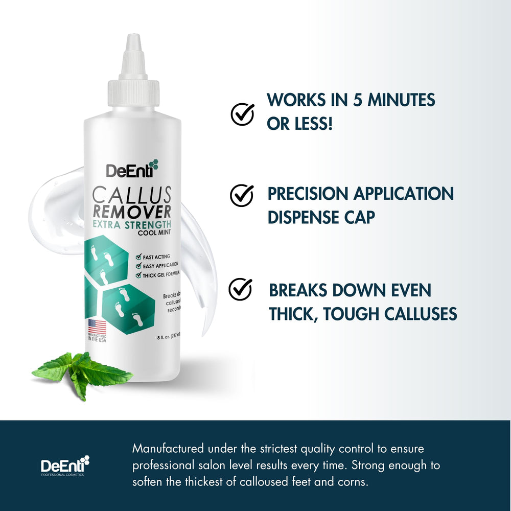 DeEnti etiqueta del gel menta con instrucciones claras y aroma refrescante