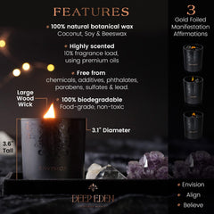 Deep Eden etiqueta con ingredientes y aroma claramente legible