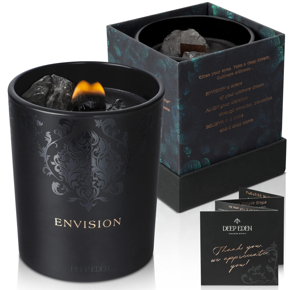 Deep Eden vista frontal del envase elegante y regalo