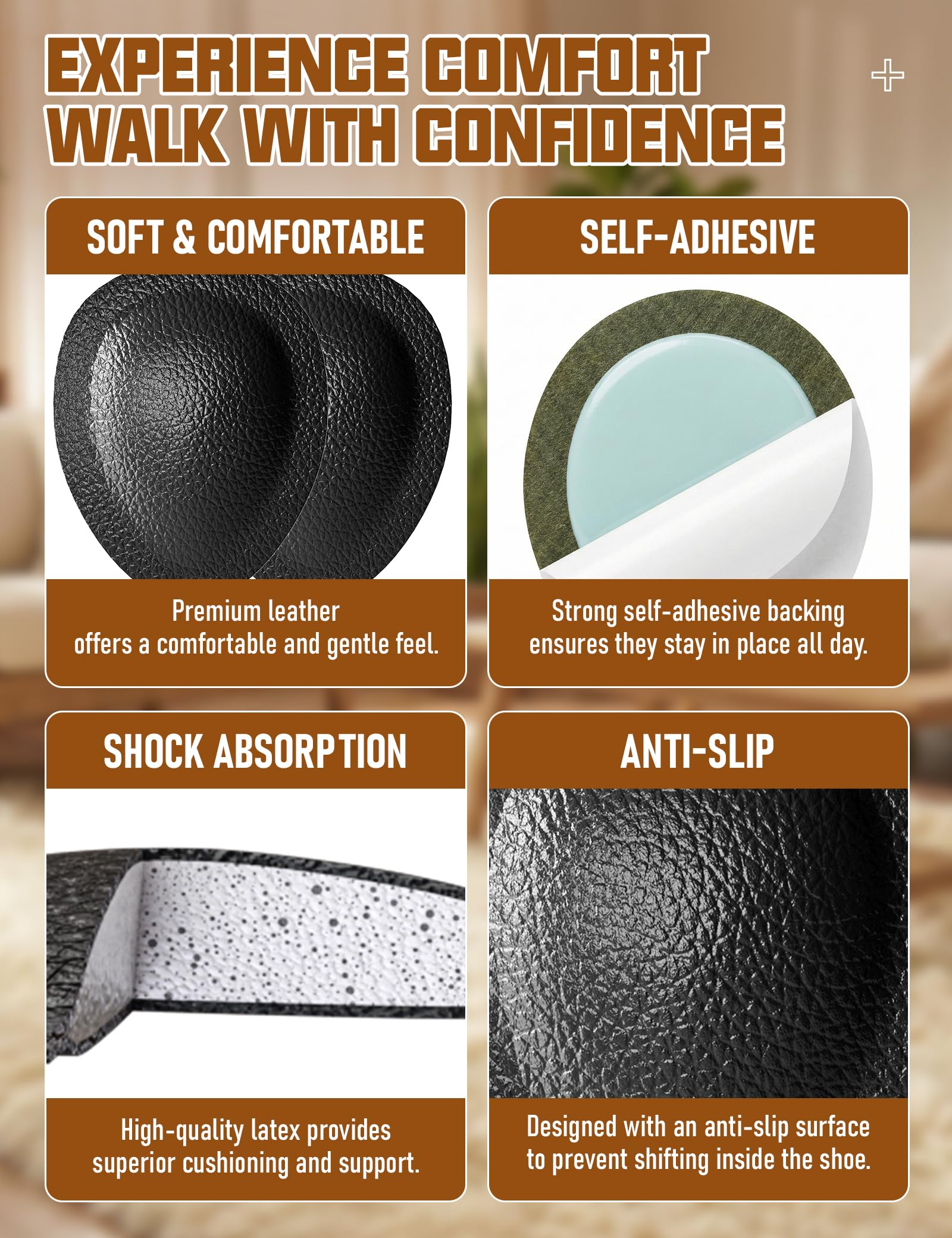 Deepballfeet inserta en zapato de vestir para confort discreto en ocasiones formales
