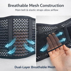 DeepLibral panel trasero de malla 3D que mejora la ventilación
