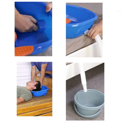 Defemim lavado en cama demostrando uso seguro y sin mover