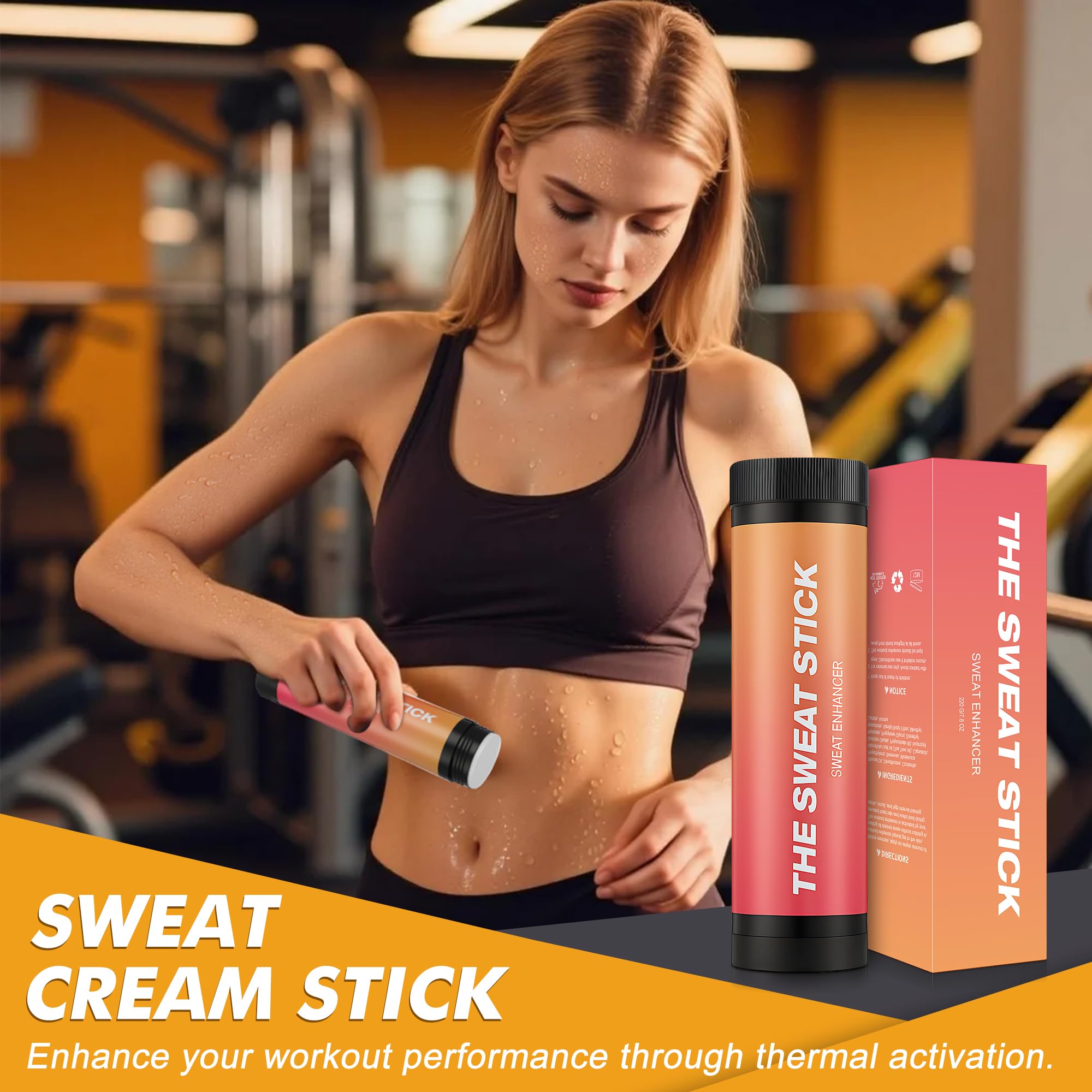 Packaging Demissle junto a cinturón térmico, ideal para llevar al gimnasio