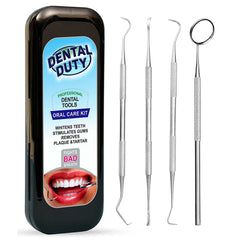 Dental Duty packaging frontal mostrando kit completo y beneficio de organización