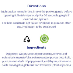 Dental Herb Company productos en maleta destacando conveniencia para viaje