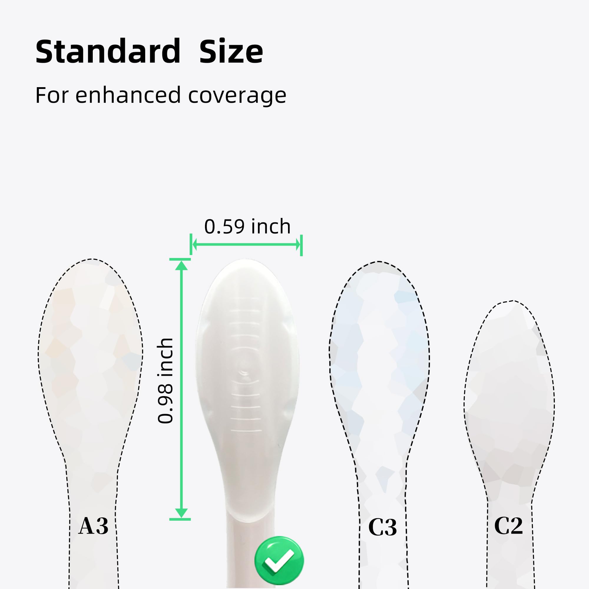 DentaZotic textura de cerdas en primer plano, limpieza en línea gingival