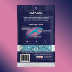 DenTek producto en baño estilo lifestyle para rutina diaria