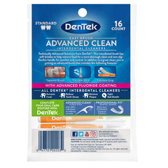 DenTek comparación de tamaño en mano para referencia de escala