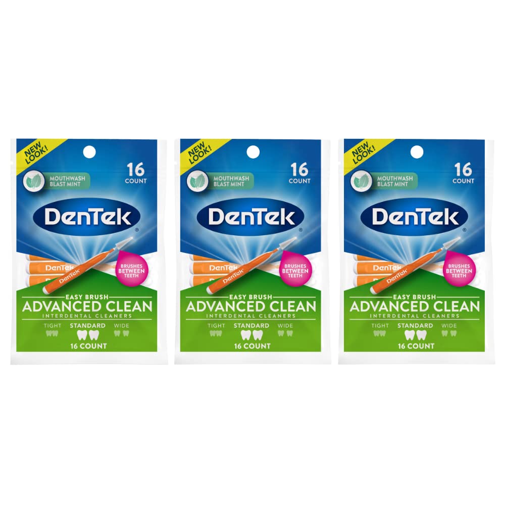 DenTek empaque frontal mostrando cantidad y diseño, fácil elección