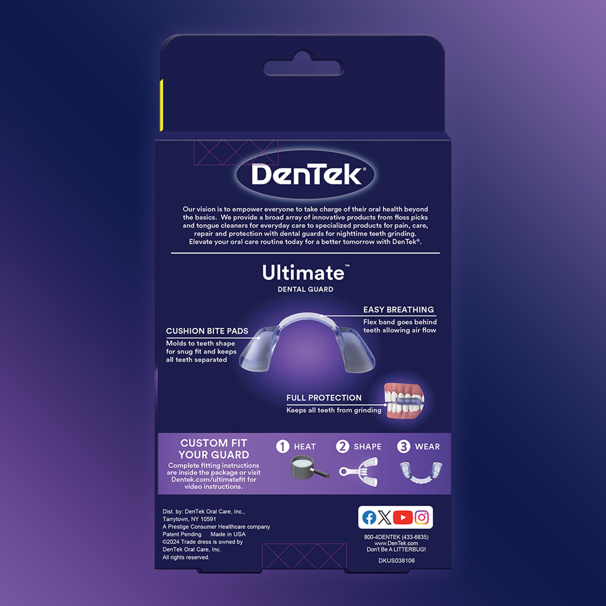 DenTek protector sobre almohada nocturna ilustrando confort y protección al dormir