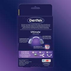 DenTek protector sobre almohada nocturna ilustrando confort y protección al dormir
