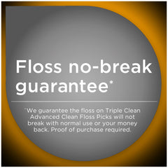DenTek floss pick en uso entre dientes demostrando eficacia