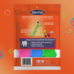 Etiqueta de aceptación ADA en producto DenTek indicando diseño pediátrico