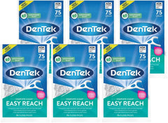 DenTek envase frontal mostrando 75 unidades y beneficio de suministro prolongado