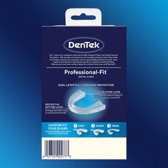 DenTek protector ya moldeado mostrando ajuste y contorno dental