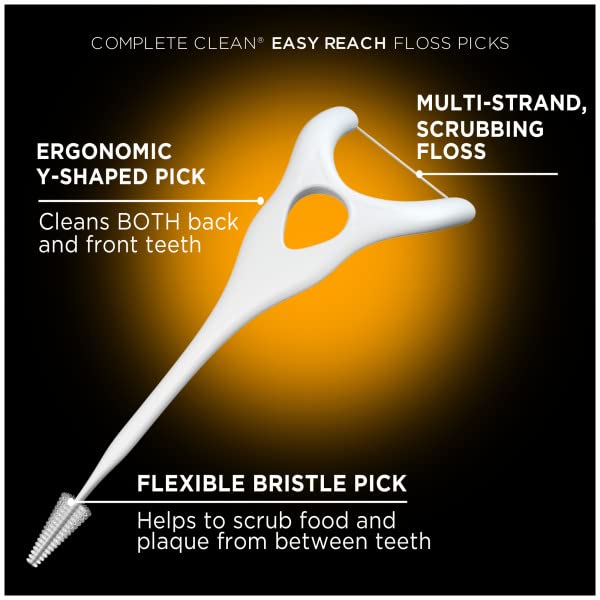 DenTek pick en uso entre dos dientes demostrando alcance posterior