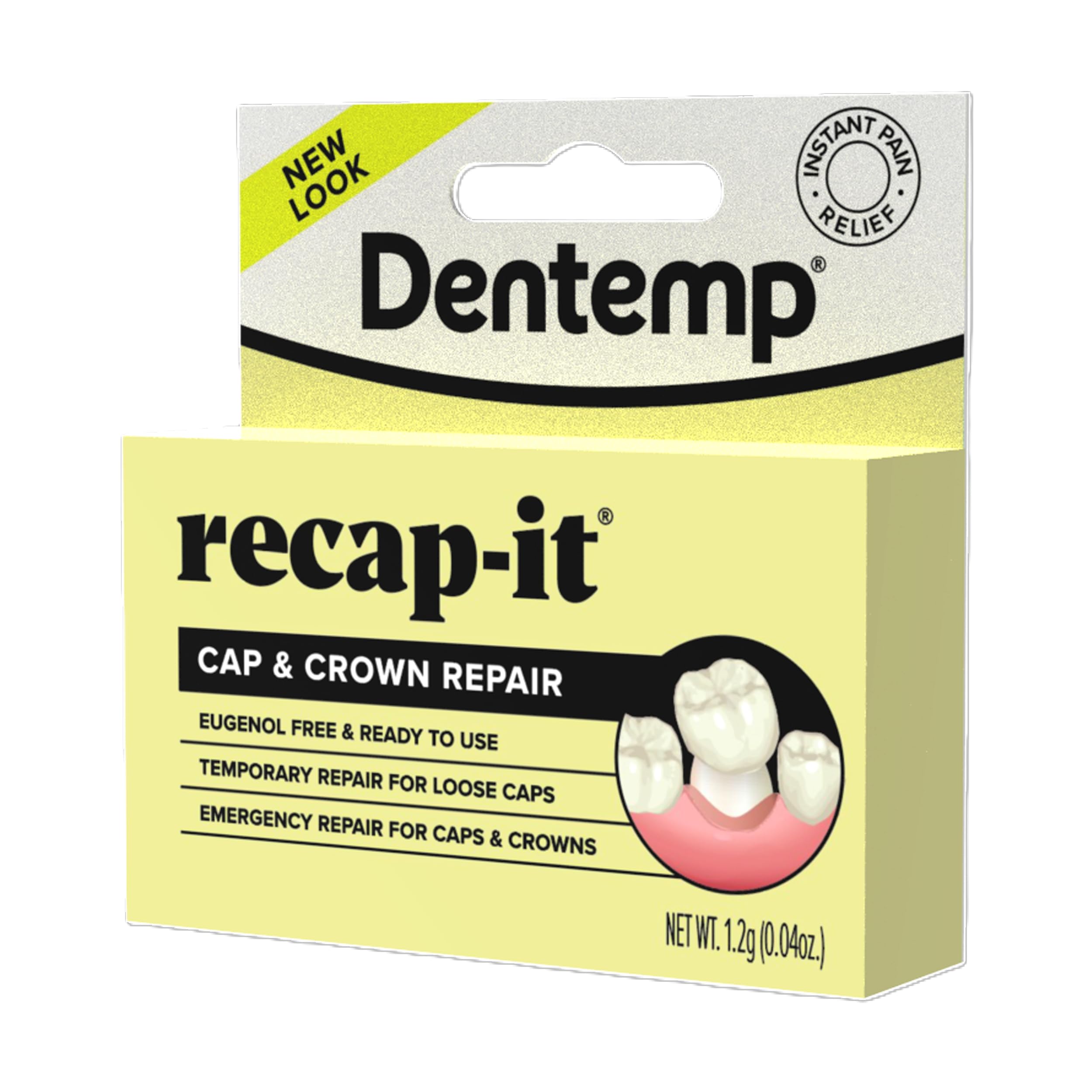 Uso de Dentemp Recap-It en entorno clínico demostrando solución provisional segura