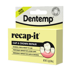 Uso de Dentemp Recap-It en entorno clínico demostrando solución provisional segura