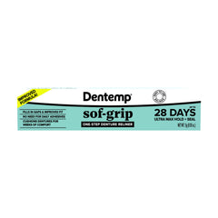 Dentemp sof-grip frente del envase mostrando diseño y conveniencia