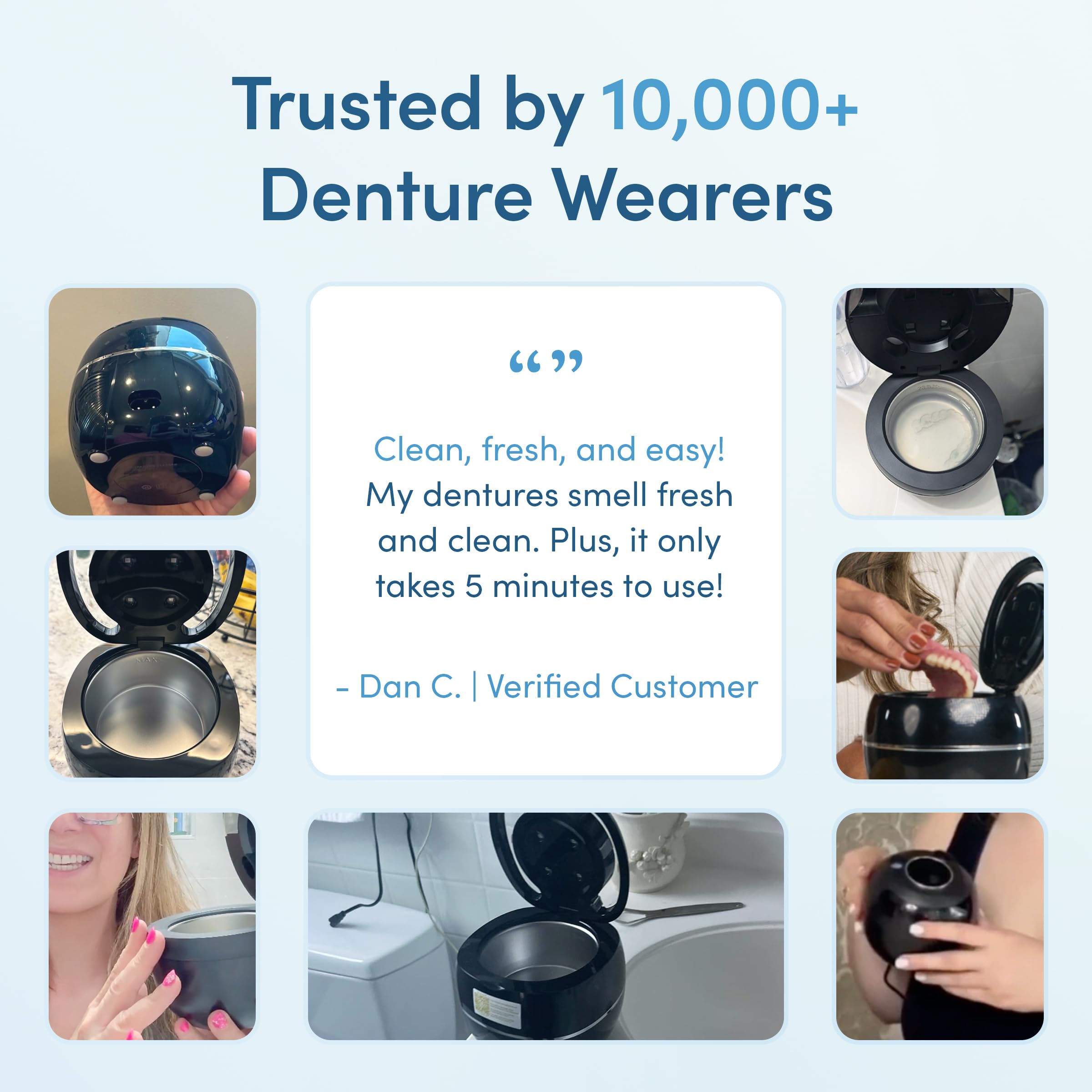 Denture Dome carcasa y materiales duraderos diseñados con profesionales