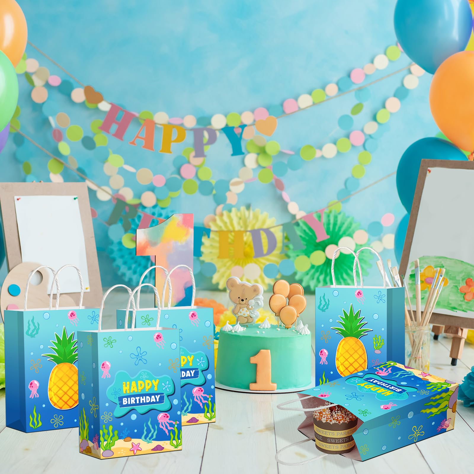 Denwiller bolsas llenas de dulces y regalos, presentan obsequios con estilo veraniego