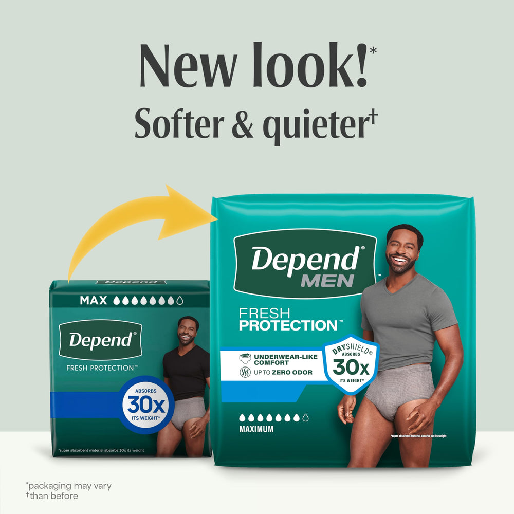 Detalle del núcleo Dryshield de Depend mostrando gel absorbente y eficacia