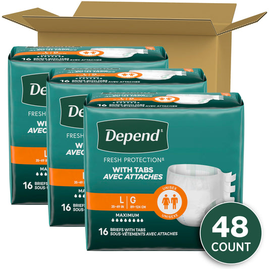Depend detalle de pestañas EasyGrip para cambios rápidos y seguros