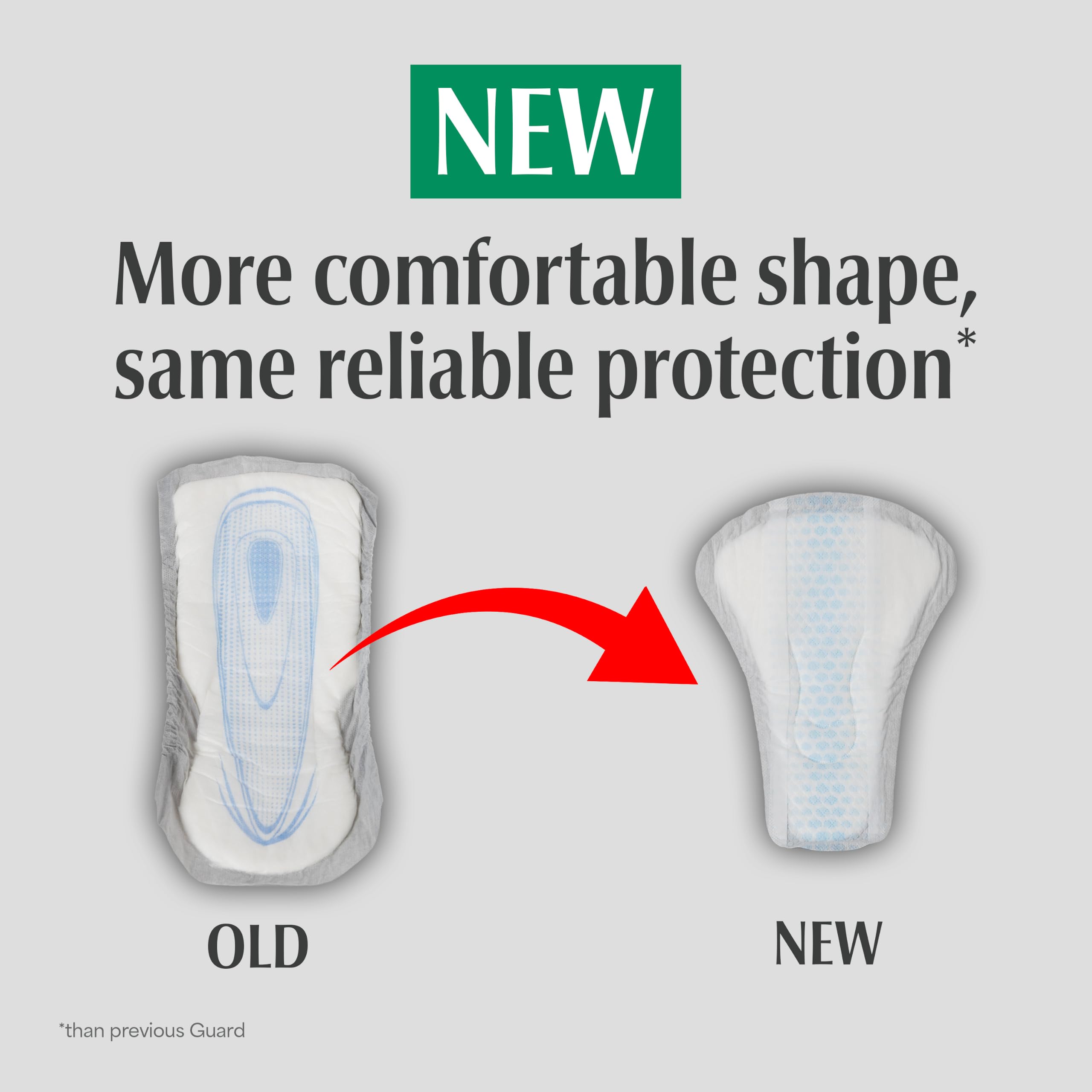 Depend corte del núcleo DryShield que absorbe mucho líquido