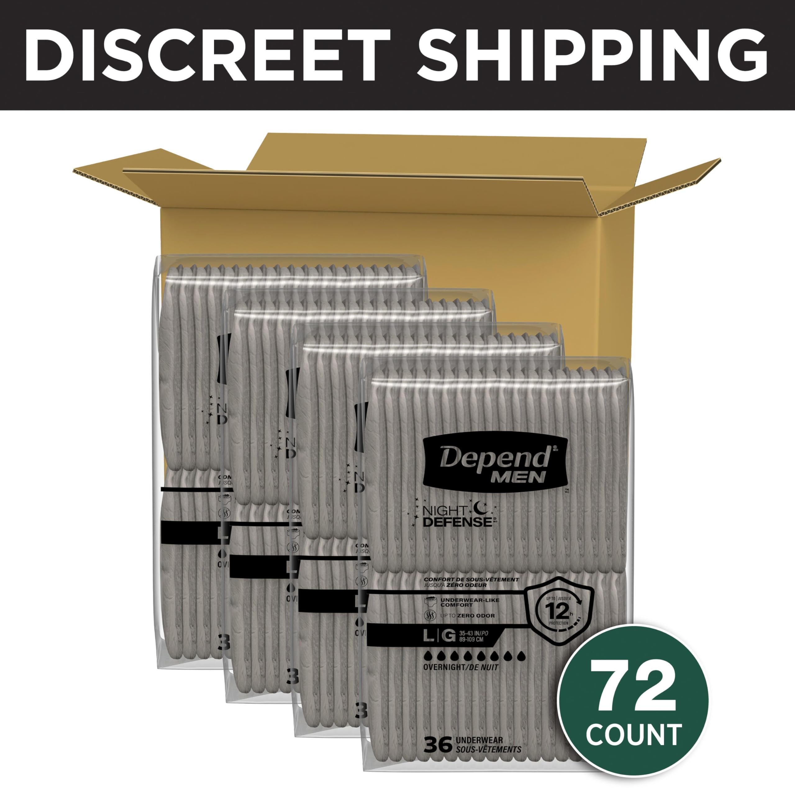 Depend detalle del núcleo DryShield que ofrece alta absorción y seguridad