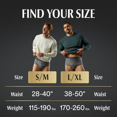 Depend Real Fit hombre usando la prenda con apariencia de ropa interior