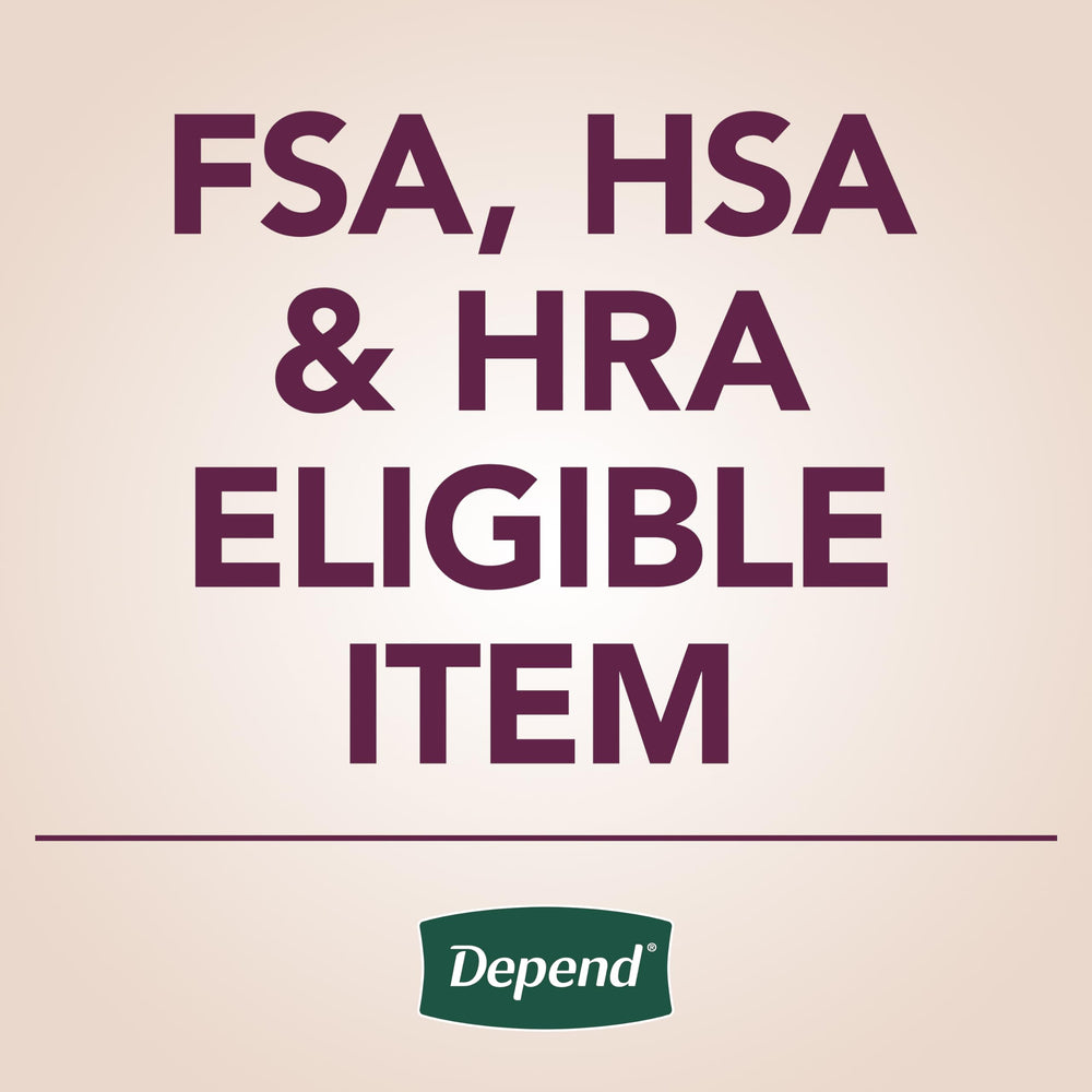 Depend Silhouette etiqueta con instrucciones y tallas, información útil para uso seguro