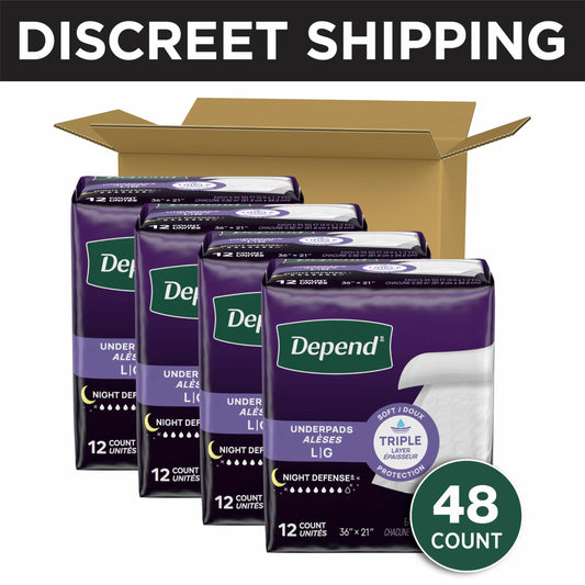 Depend textura de la capa superior suave y silenciosa para mayor confort