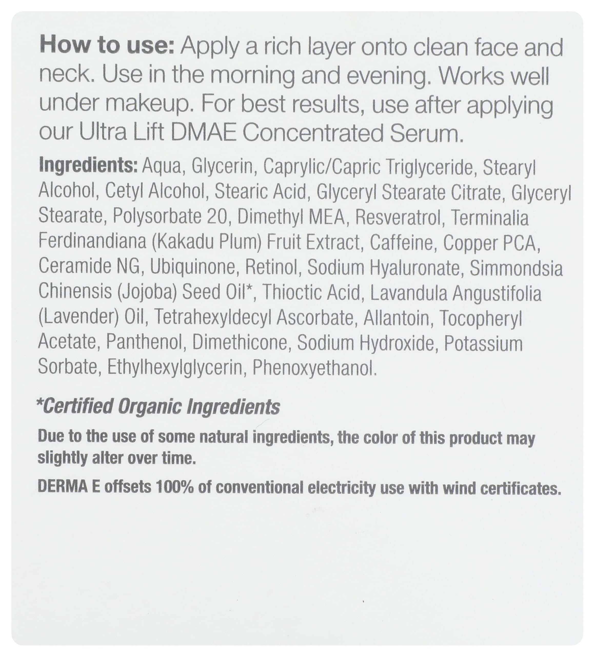 DERMA-E textura cremosa en primer plano para hidratación intensa