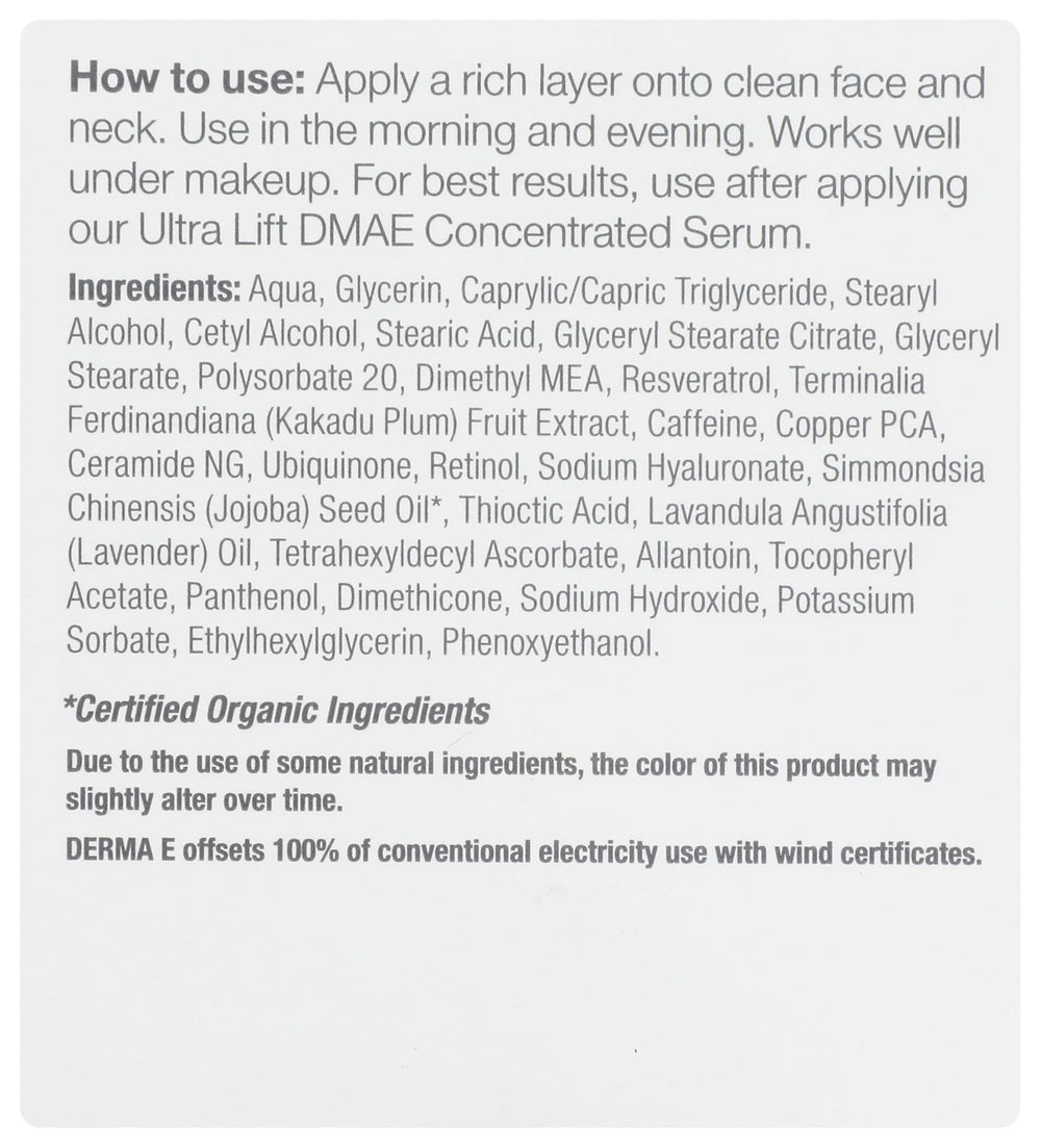 DERMA-E textura cremosa en primer plano para hidratación intensa