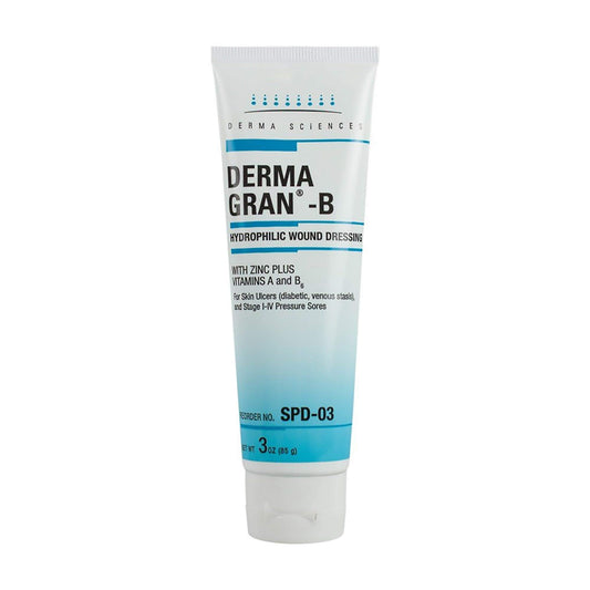 Dermagran tubo 3 oz frente mostrando etiqueta y beneficios nutritivos