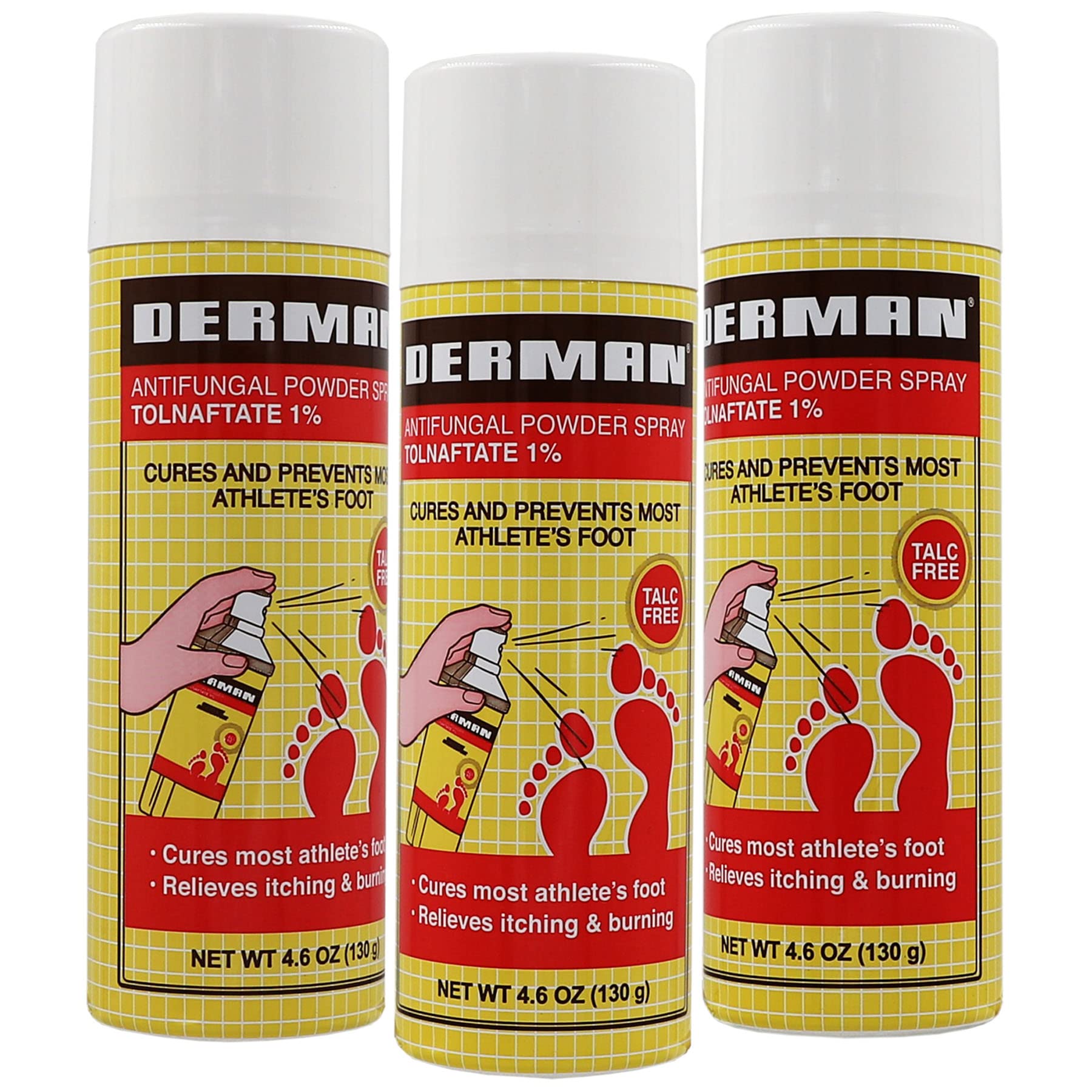 Derman aerosol frontal mostrando etiqueta clara y fácil aplicación