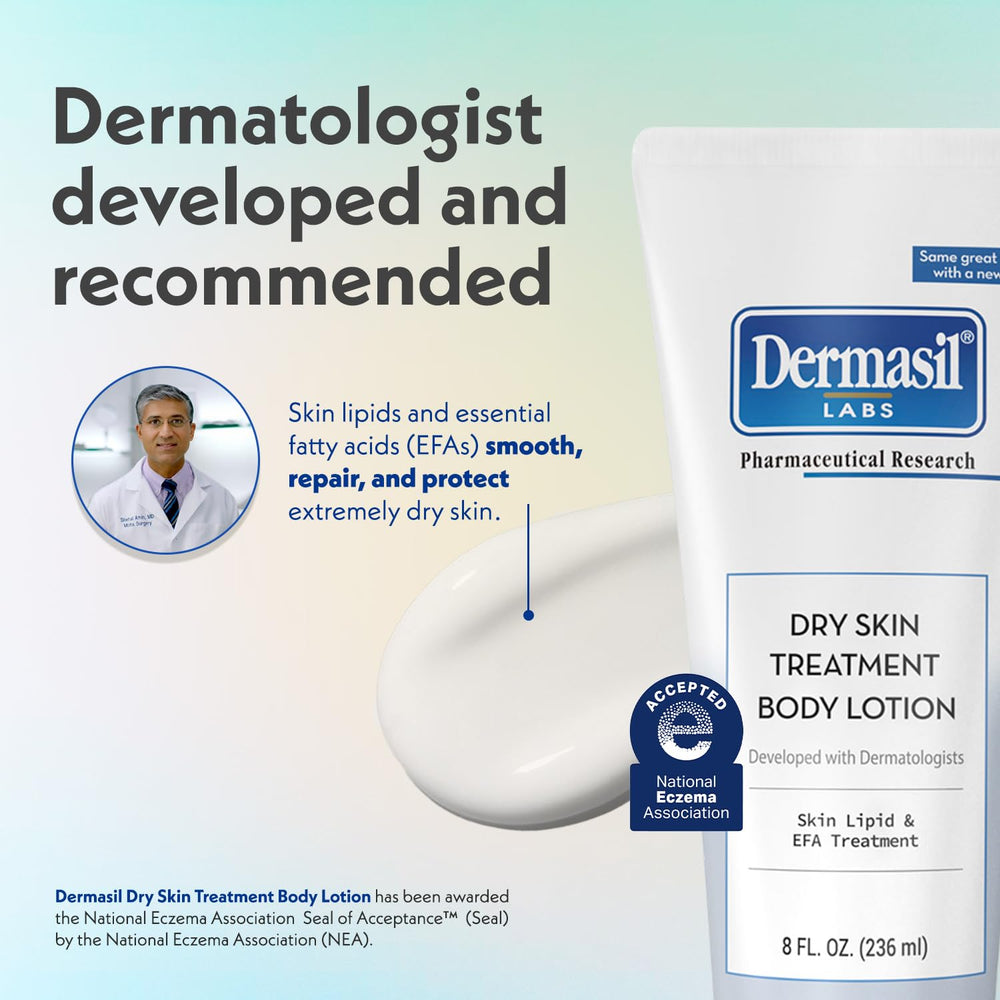 Dermasil comparación de tamaño con una mano para referencia práctica
