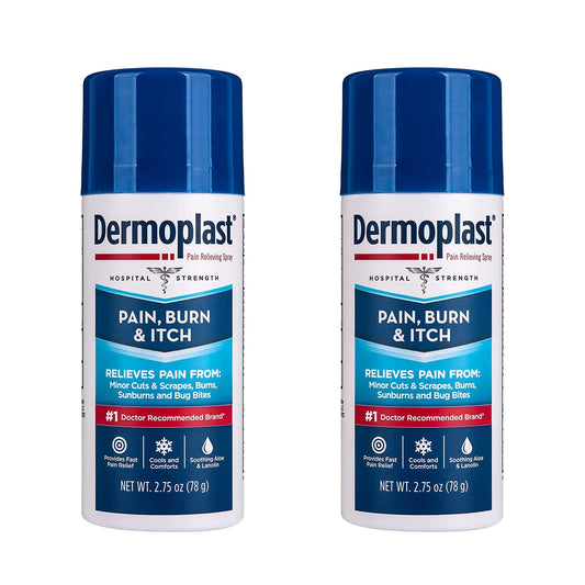 Dermoplast envase frontal mostrando etiqueta clara y uso rápido