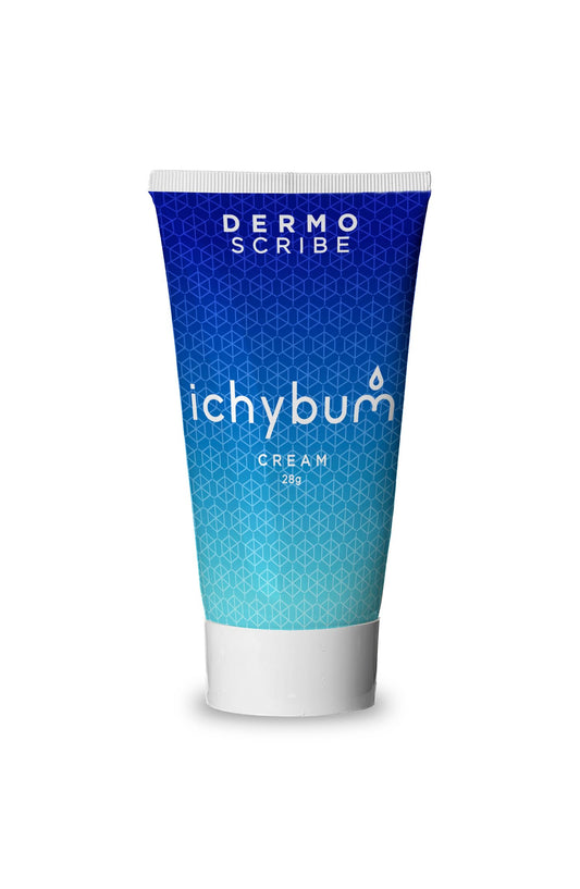Dermoscribe Ichybum envase frontal mostrando tamaño y uso rápido