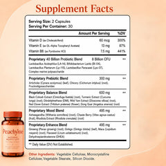Derperzi etiqueta Peachy Me ingredientes listados que favorecen firmeza
