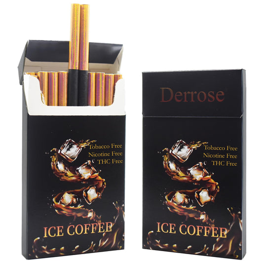 Derrose ice coffee frente del empaque mostrando presentación higiénica y total de 40 palitos