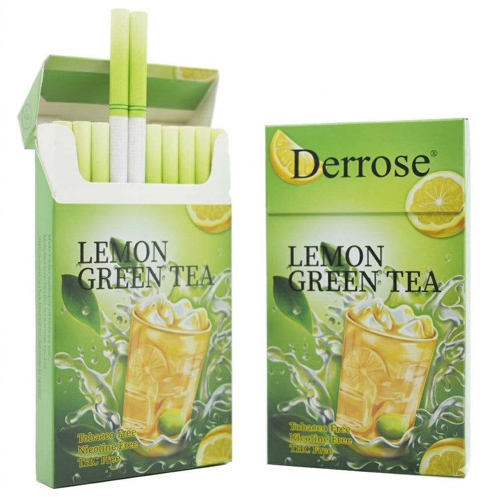 Derrose frente del paquete mostrando diseño y cantidad, alternativa sin nicotina