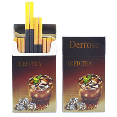 Derrose paquete frontal mostrando 2 packs y 40 sticks, alternativa sin nicotina