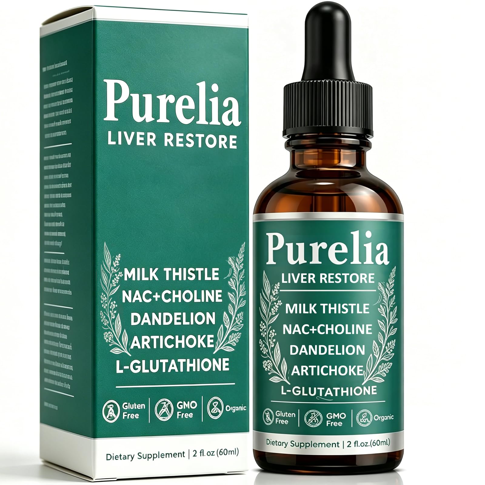DERTCOZ Purelia frontal mostrando etiqueta y diseño práctico