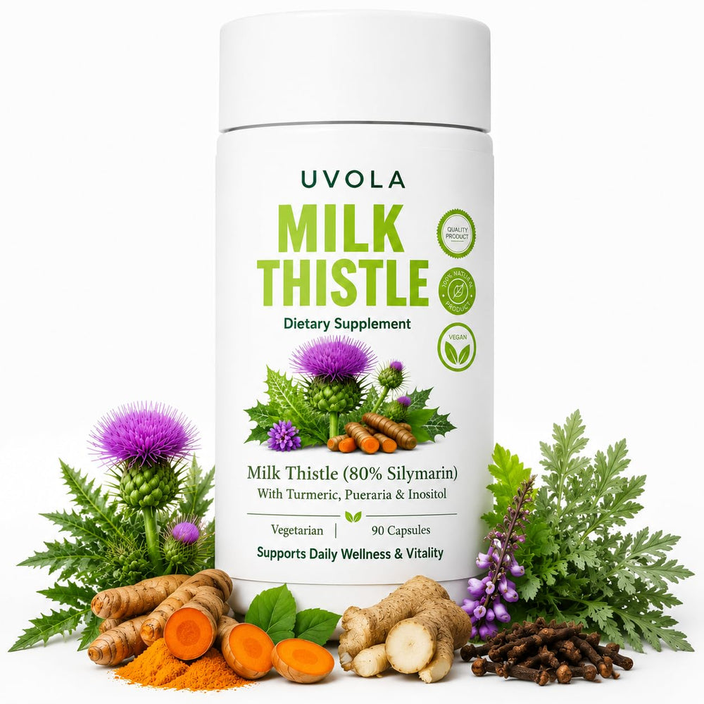 DERTCOZ Uvola frontal del envase mostrando 90 cápsulas y beneficios visibles